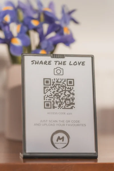 McCourt Photography QR code guest image upload